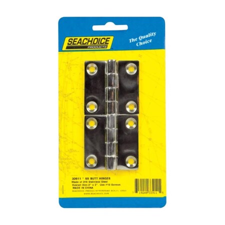 Seachoice 33911 2 in. Stainless Steel Butt Hinge 8091522